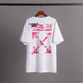 OFF White t shirt OW Arrow Tape Streetwear
